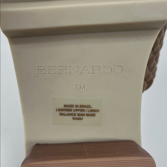 New Bernardo Sylvie Woven Lug Mules in Sand Glove Beige Size 8 - Picture 11 of 11